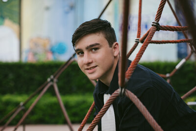Portrait of High School Senior in Downtown Hollywood