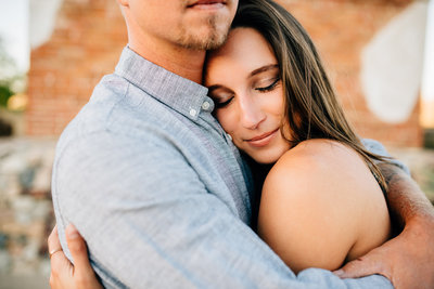 Paso Robles engagement photography at San Miguel Mission by Amber McGaughey