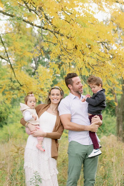 family of 4 family fall session dayton ohio