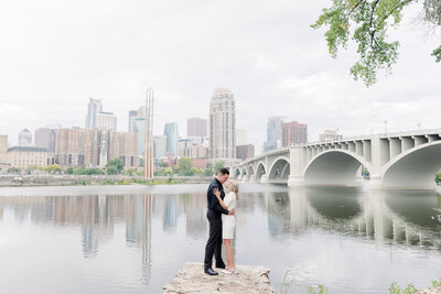 engagement couple taken by wedding photographer minnesota