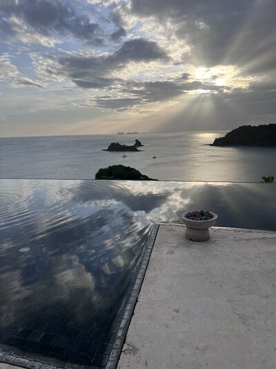 Pool Overlooking the Ocean
