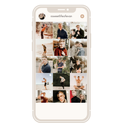 Mood Board Phone Grid Aesthetic Rebrand Instagram Post