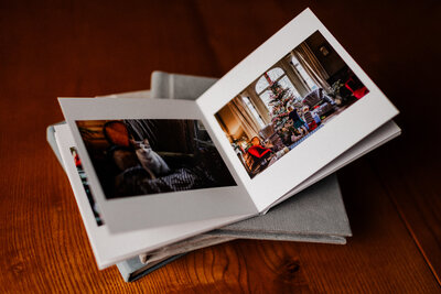 example of albums made by the photographer