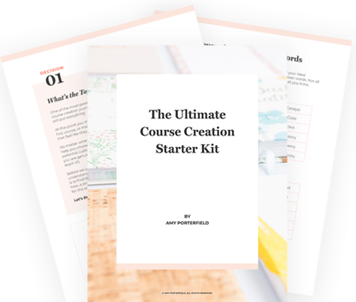 Course Creation Starter Kit