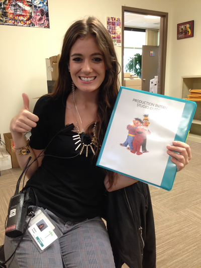 Madison behind the scenes at Sesame Street