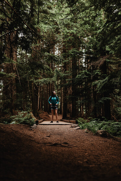 Hiking guide for Washington trails in Mt. Baker-Snoqualmie National Forest photo by adventure traveler Julie Crawford.