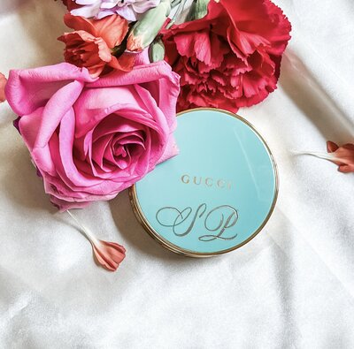 personalized engraved gucci compact