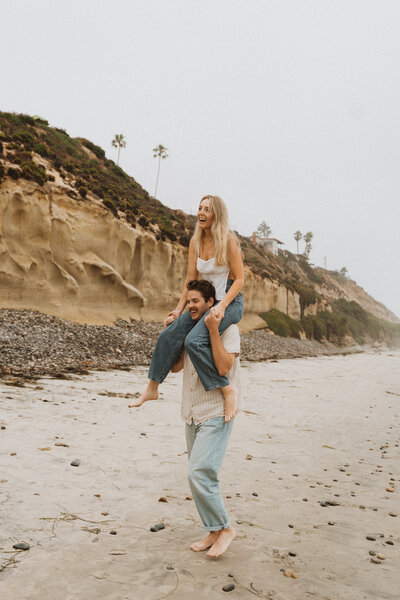 man & woman embracing