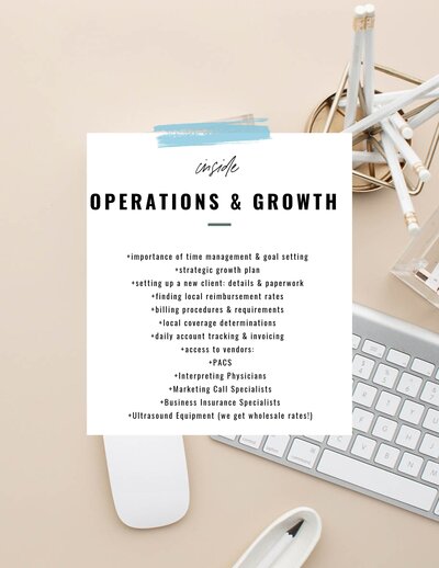 ultrasound business startup guide and educational materials