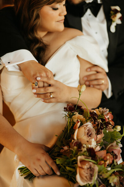 couple embrace