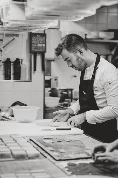 Culinary photography at La Réserve Geneva by Fenja, Michelin-level hospitality photographer.