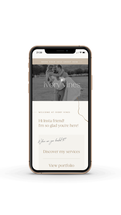 Ivory Vines Instagram Links Page EN