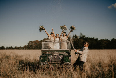 Bride & Groom ceremony at Trents Vineyard