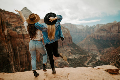 girls in the mountains