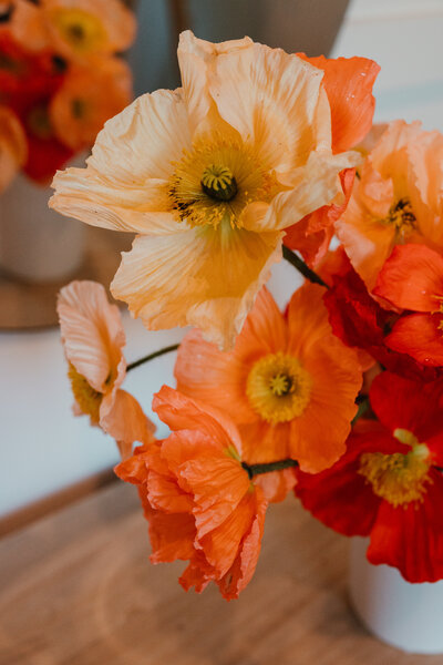 Flowers tablescape