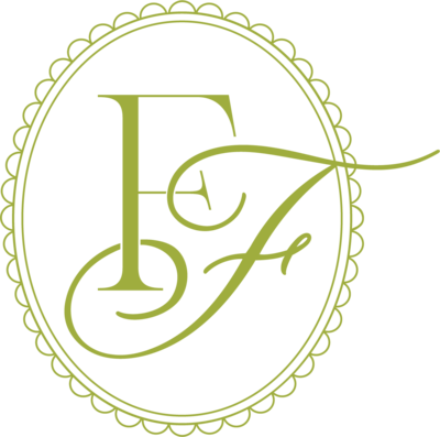 Fleurish with Flowers monogram logo