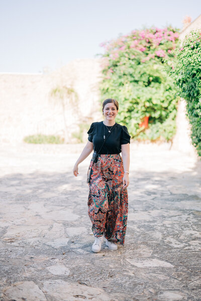 Maila Enea walking at a Luxury Wedding  | London & Sicily Wedding Portfolio of Maila Enea Events