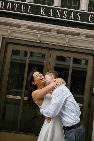 romantic engagement photos at lake in nashville, tennessee