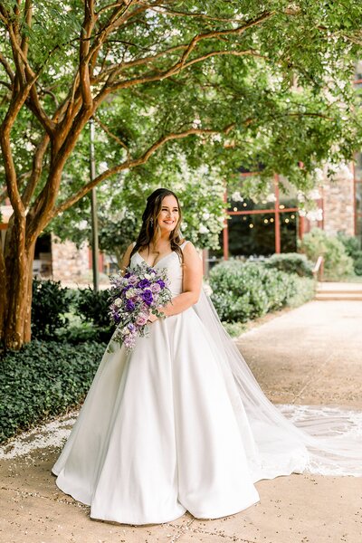 Bridal portrait at Emory Hotel event and conference center in Atlanta Georgia