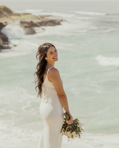 bridal portrait of wedding in colorado