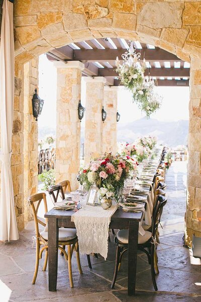 luxury wedding reception at Malibu Rocky Oaks venue