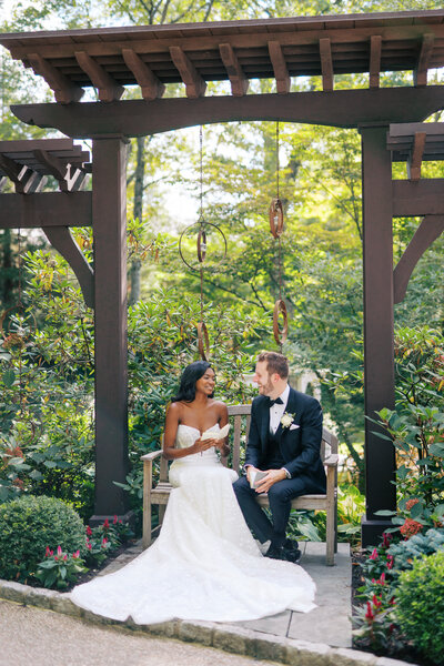 Wedding party walking at Glen Foerd Estate in Philadelphia, PA