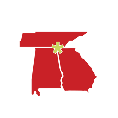 TriStar Viuals Tennessee Alabama Georgia Map