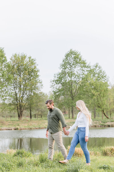 Engagement photos in Forest Park st. Louis