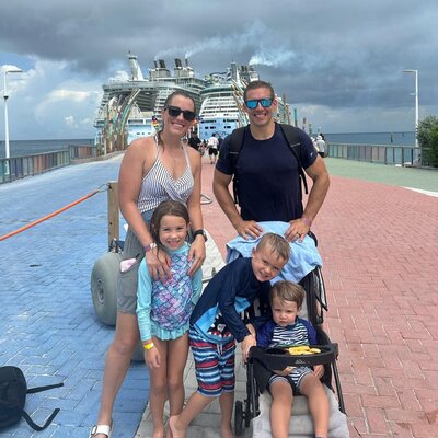 Bre on a cruise with her family