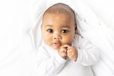 Baby and child in-home photography session in London