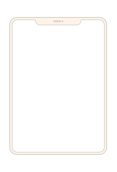 iPad vertical simple-WHITE