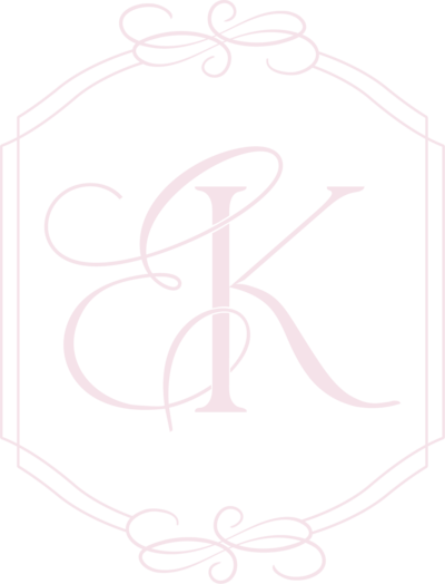 Elegant Kreation monogram in blush