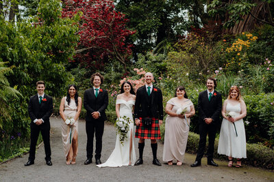 Wedding party portraits at Woodlands Estate in Waikato