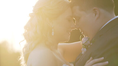 Bride and Groom Sunset Feature for Wedding Video Inspiration