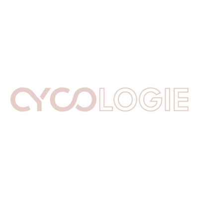 Logo of Cycologie Spin Studio, offering a unique 45-minute spin class experience in a candle-lit, beat-driven atmosphere. Sweat to the music, and enhance your mental well-being by joining our uplifting community.