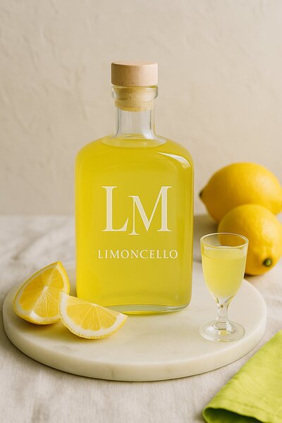 bespoke wedding signature drink limoncello at Lake Como Italy 