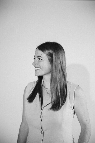 emily sitting in a chair