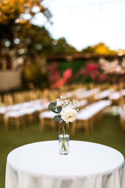 Bud Vase Wedding Decor