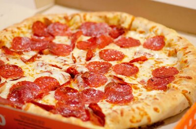 A photo of pepperoni pizza