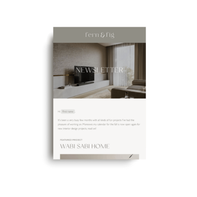 Minisessie email template voor fotografen