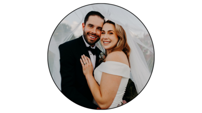 A bride and groom together under a veil after nashville wedding planners executed their ceremony