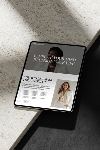 Sleek, high-converting website design for personal brand
