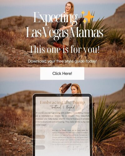 a young family of 4 pose for their portraits at Red Rock Canyon