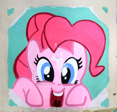 Brent Ray Fraser My Little Pony Penis Unicorn Back of Donald Trump Flag Gag Portrait 2016