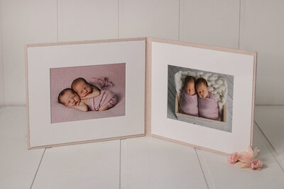 Matted image folio with prints