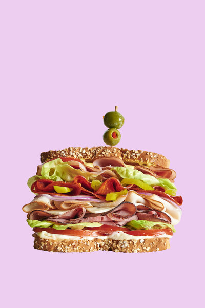Sandwich on Pink Vertical