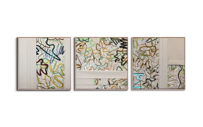 green triptych 12x12