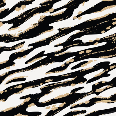 motif noir et doré zebré
