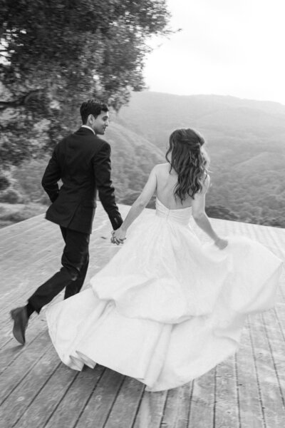 Luxury napa wedding photographer - black and white film