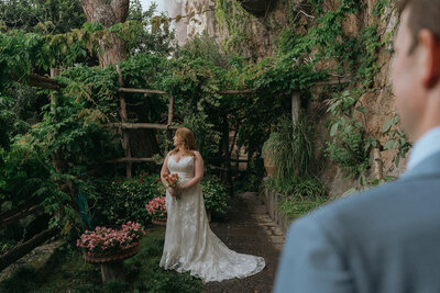 bride and groom in florence, italy, captured by destination wedding photographer elsie goodman